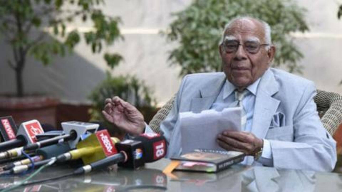 Jethmalani took the political plunge in 1977 Jethmalani took the political plunge in 1977