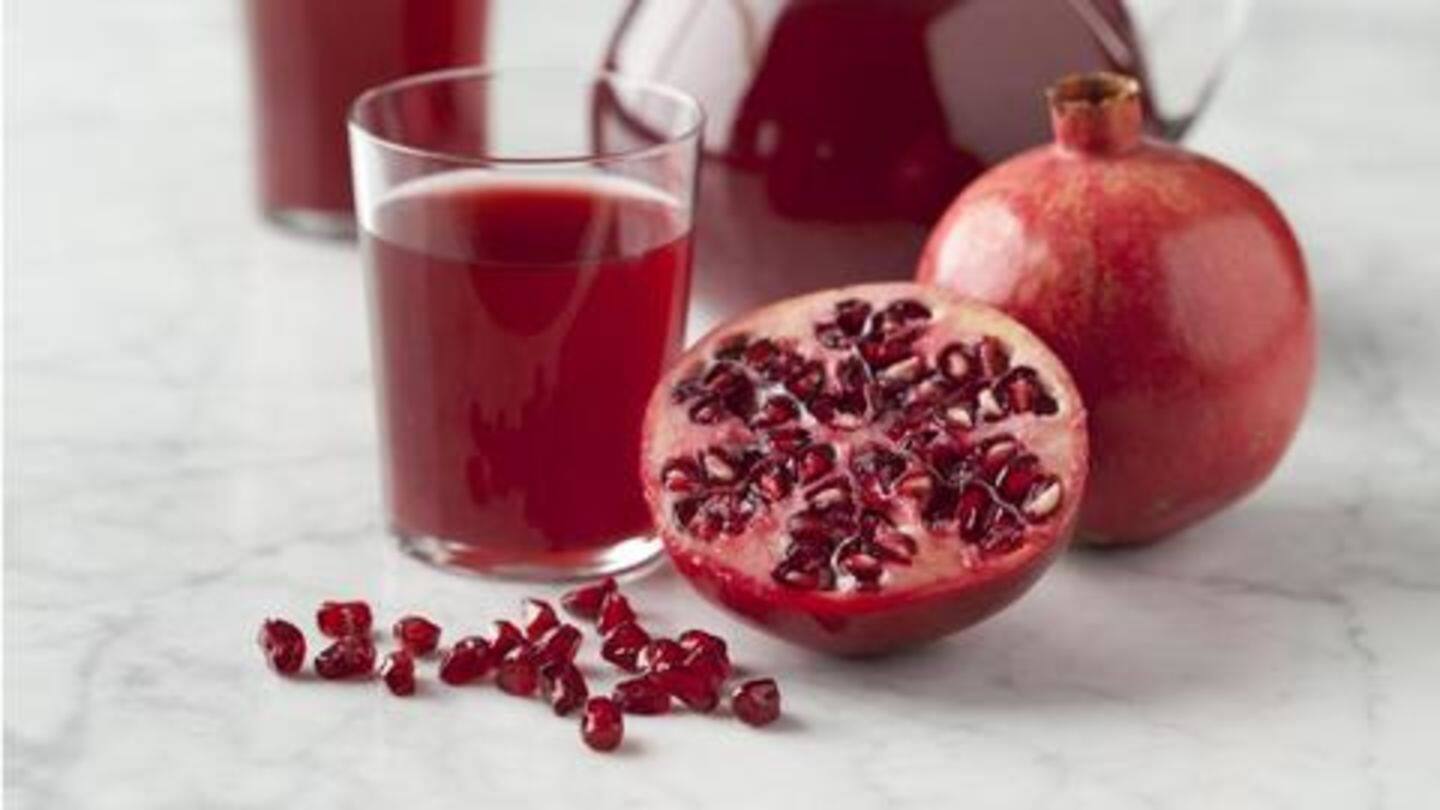 Cucumber juice and Pomegranate juice Cucumber juice and Pomegranate juice