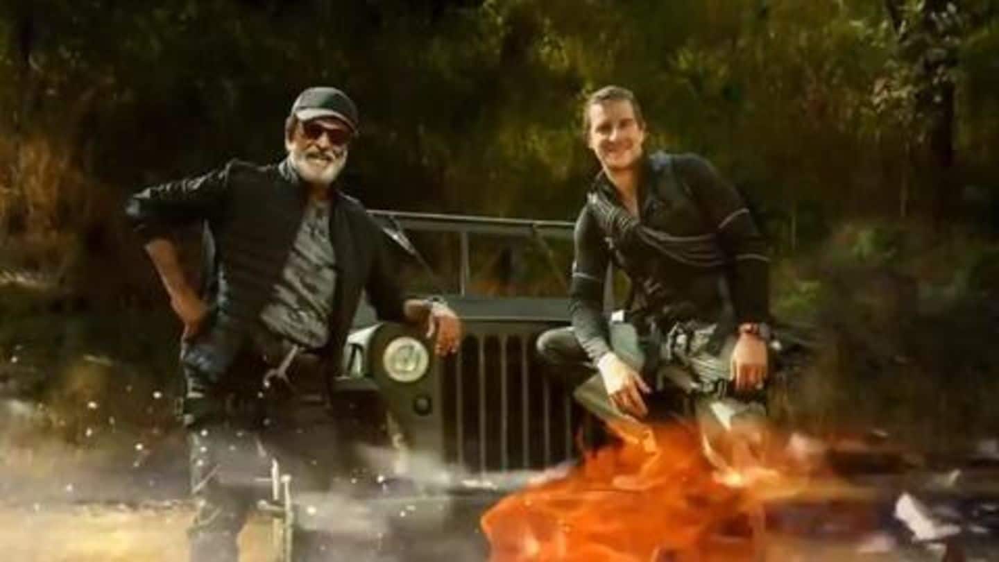 Bear Grylls teases motion poster of special episode with Rajinikanth