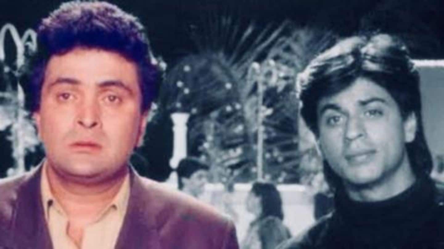 Shah Rukh Khan's tribute to his first co-star Rishi Kapoor