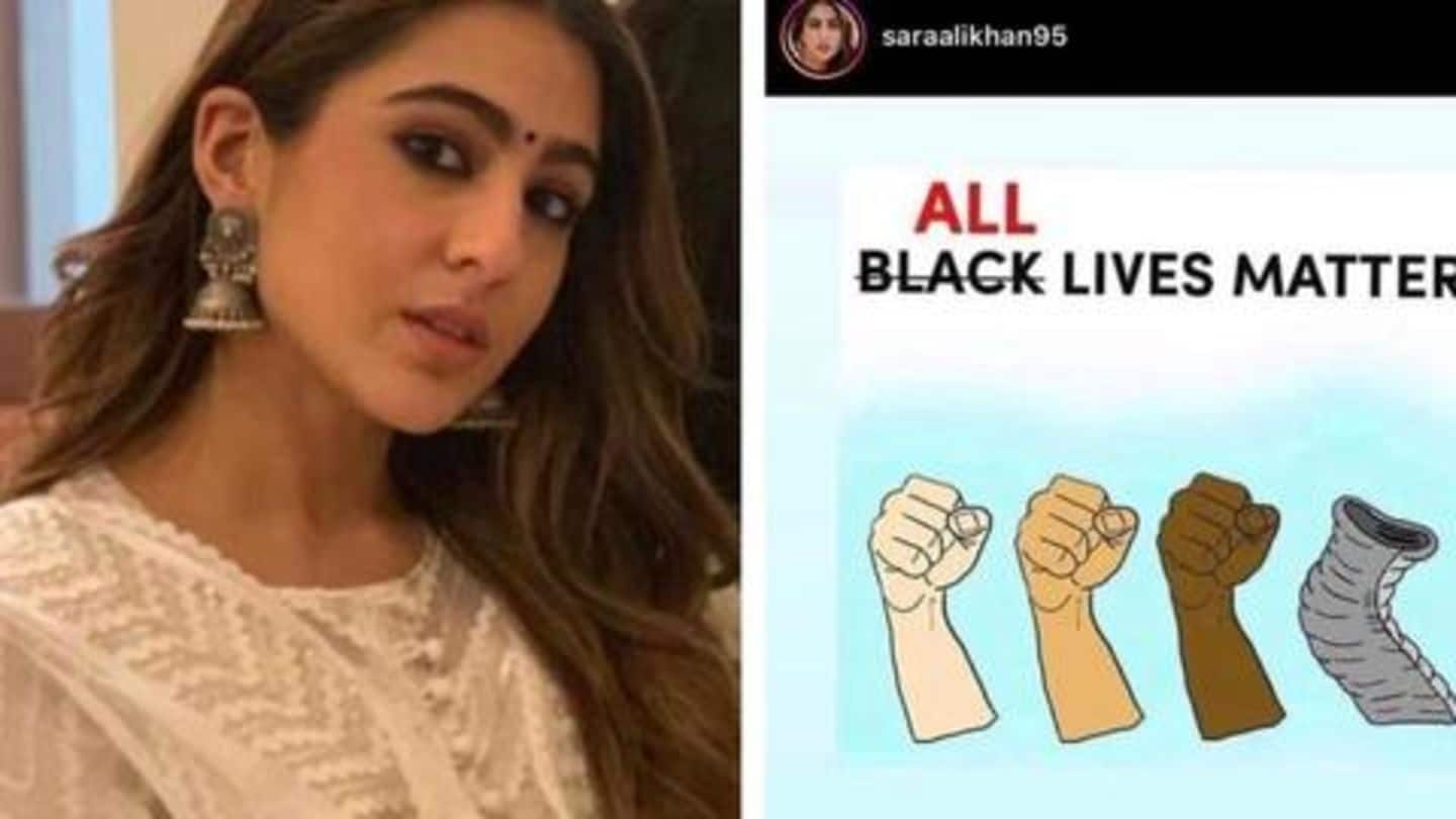 Sara Khan slammed for 'All Lives Matter' post, removes it