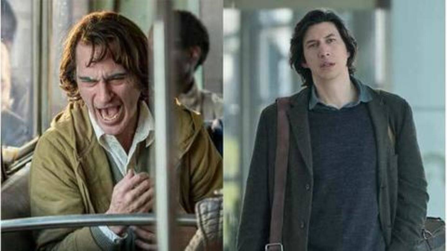 Joaquin Phoenix, Adam Driver, Leonardo DiCaprio nominated for Best Actor Joaquin Phoenix, Adam Driver, Leonardo DiCaprio nominated for Best Actor