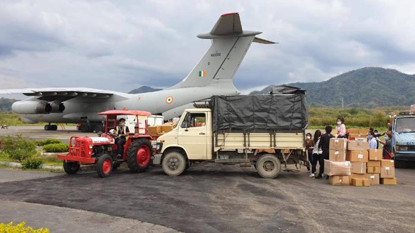 IAF helps COVID-19 battle by airlifting oxygen containers, health staff