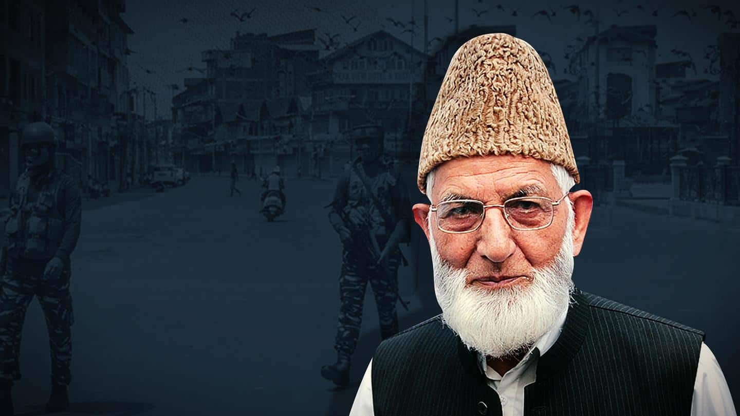 Syed Geelani buried in Srinagar; curbs imposed across Kashmir