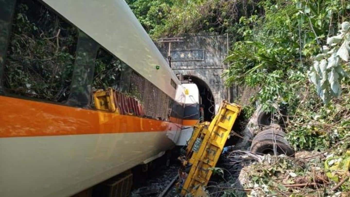 Taiwan train derails in tunnel, reportedly killing 36 people