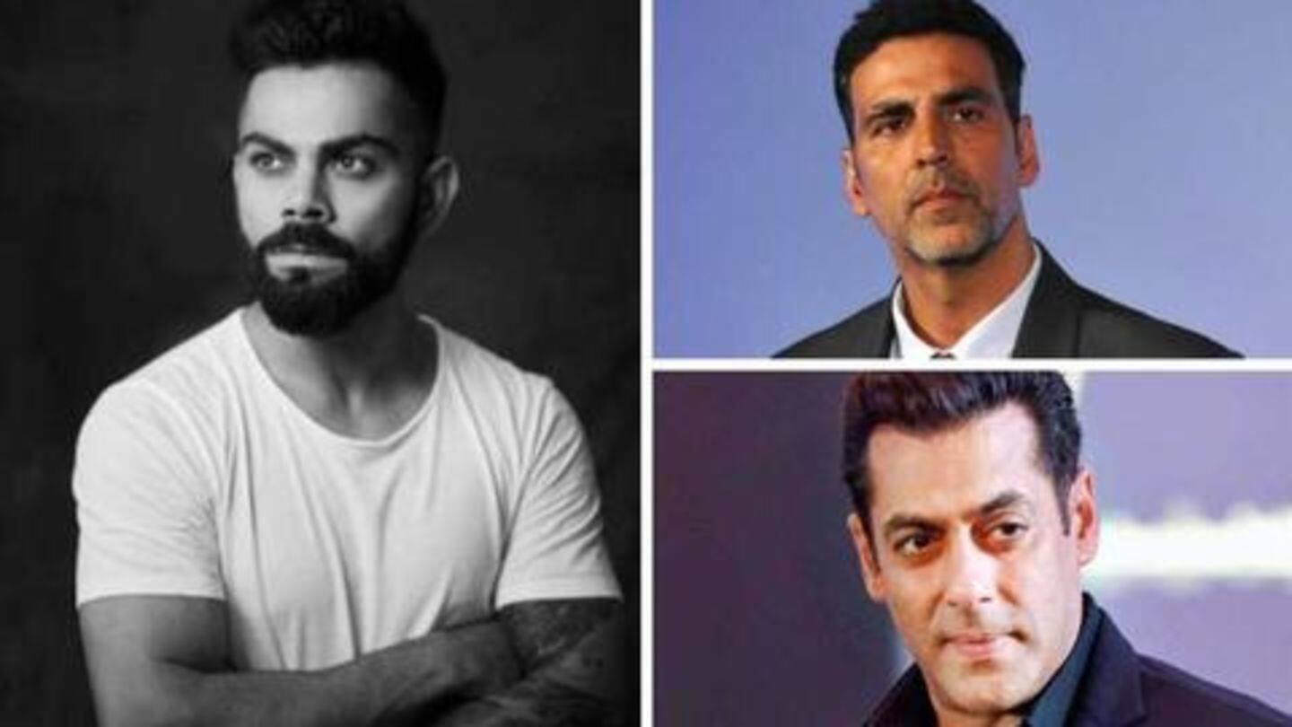 2019 Forbes Celebrity 100: Virat Kohli beats them all