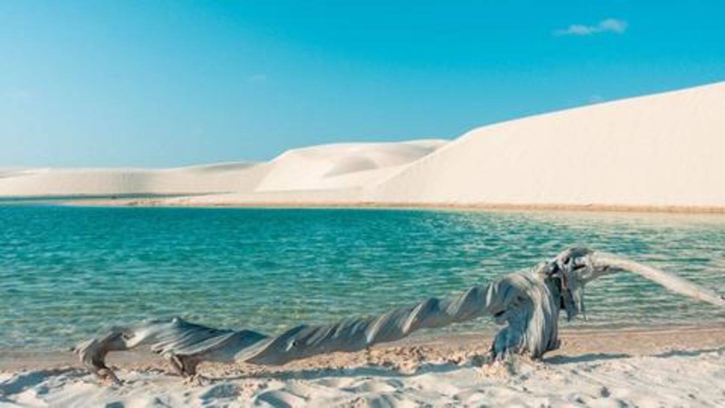 Watch the delightful sunset in Lençóis Maranhenses Watch the delightful sunset in Lençóis Maranhenses