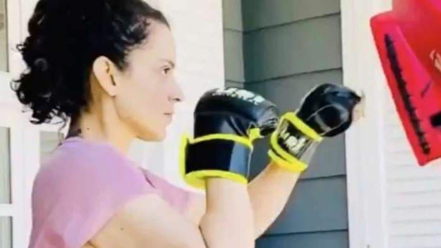 Kangana begins training for her action films 'Tejas,' 'Dhaakad'
