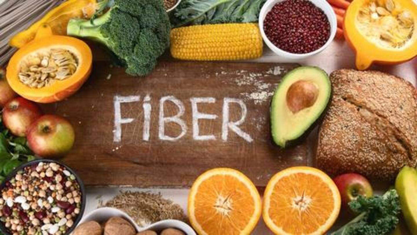 She eats plenty of foods rich in fiber She eats plenty of foods rich in fiber