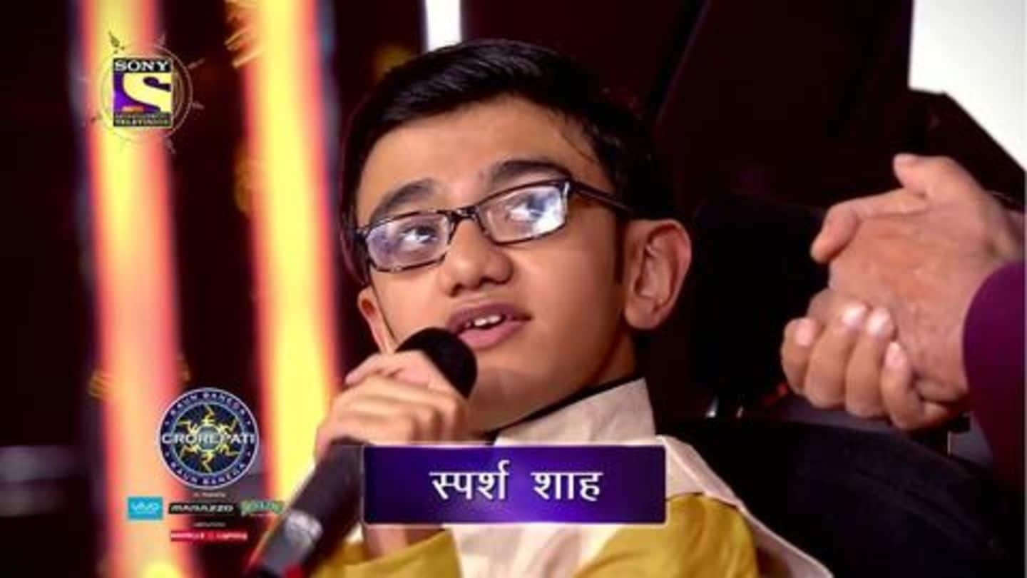 Sparsh also once appeared on 'Kaun Banega Crorepati' (KBC) Sparsh also once appeared on 'Kaun Banega Crorepati' (KBC)