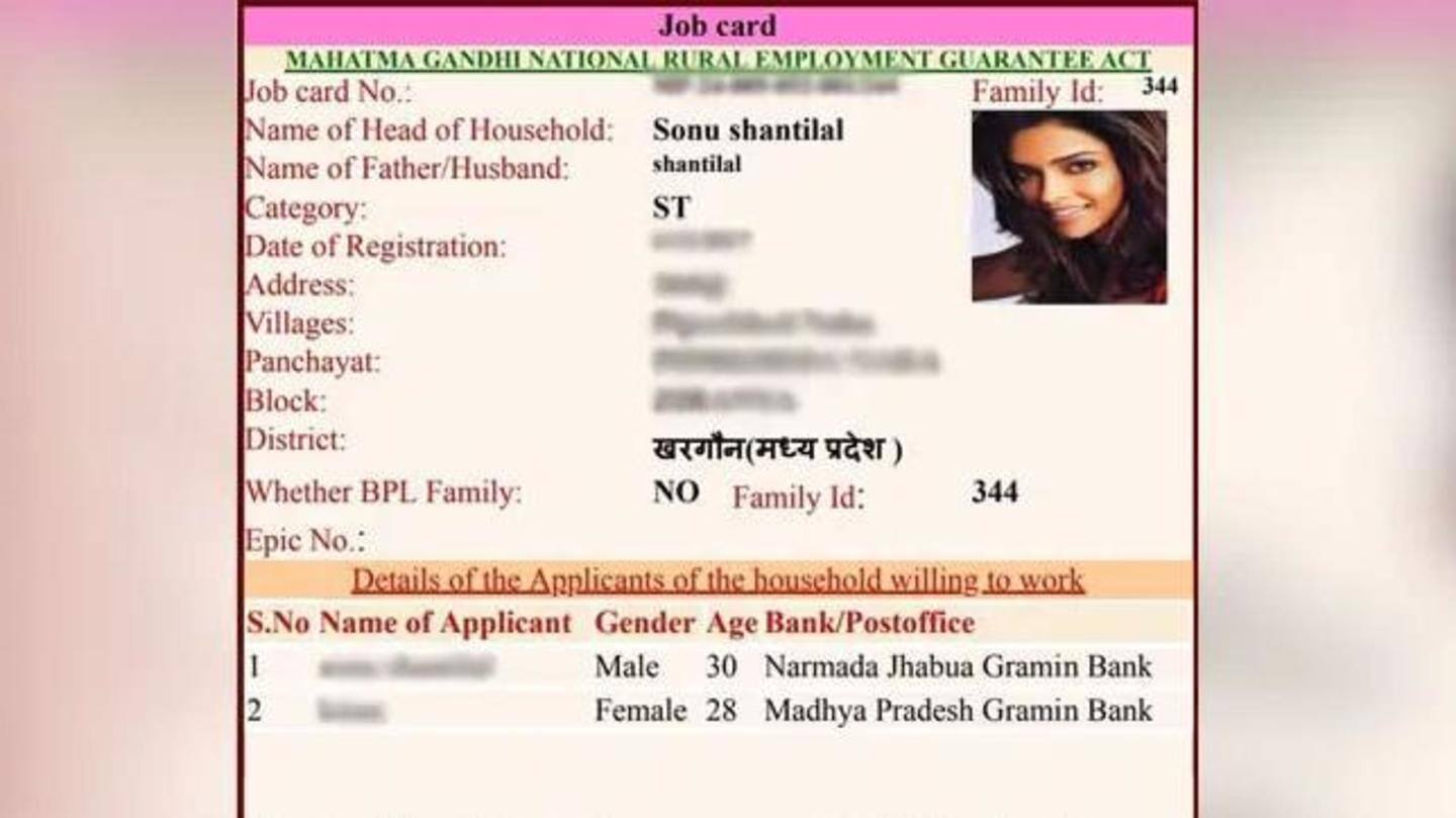 MP: Deepika Padukone, other actors on fake rural job cards