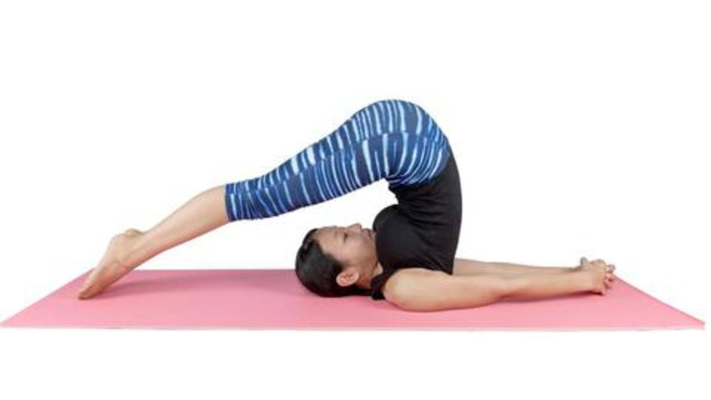 Halasana (Plow pose): It stimulates thyroid glands Halasana (Plow pose): It stimulates thyroid glands