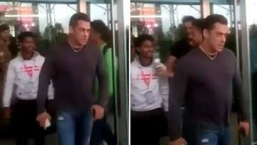 Watch: Angry Salman Khan snatches phone from fan at airport