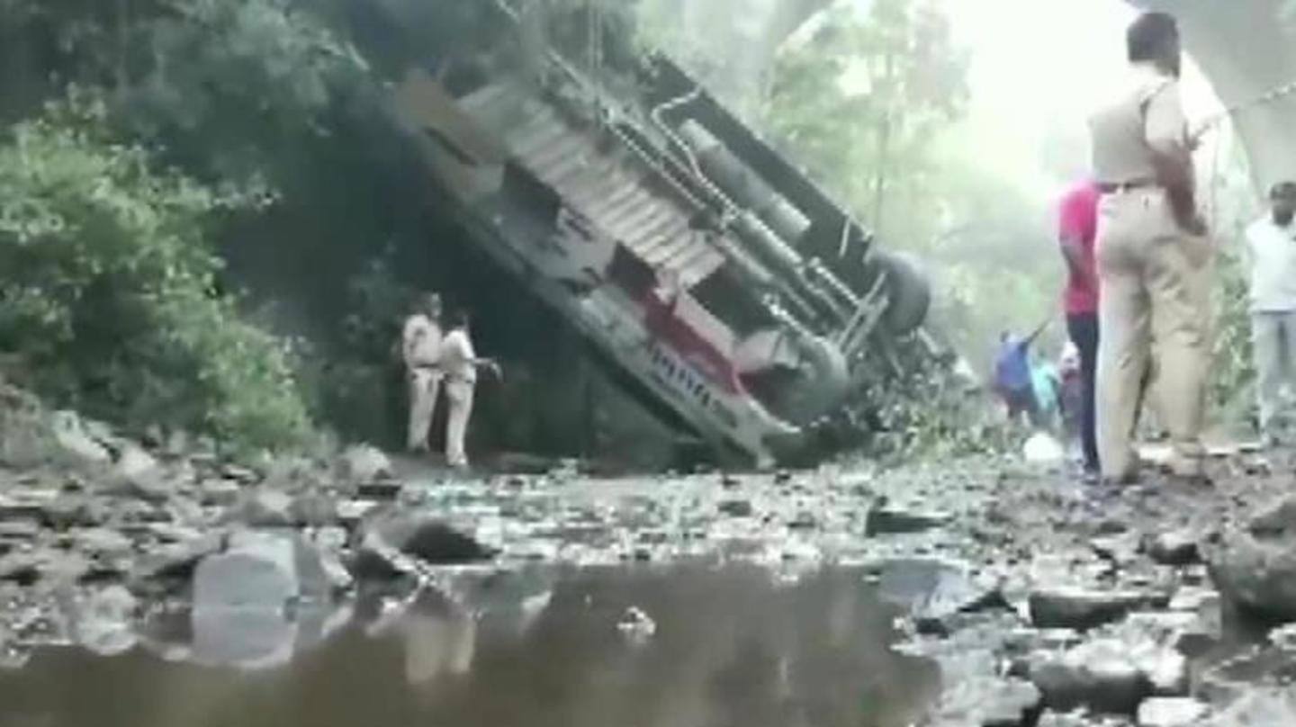 Maharashtra: Five dead, 34 injured as bus falls into gorge