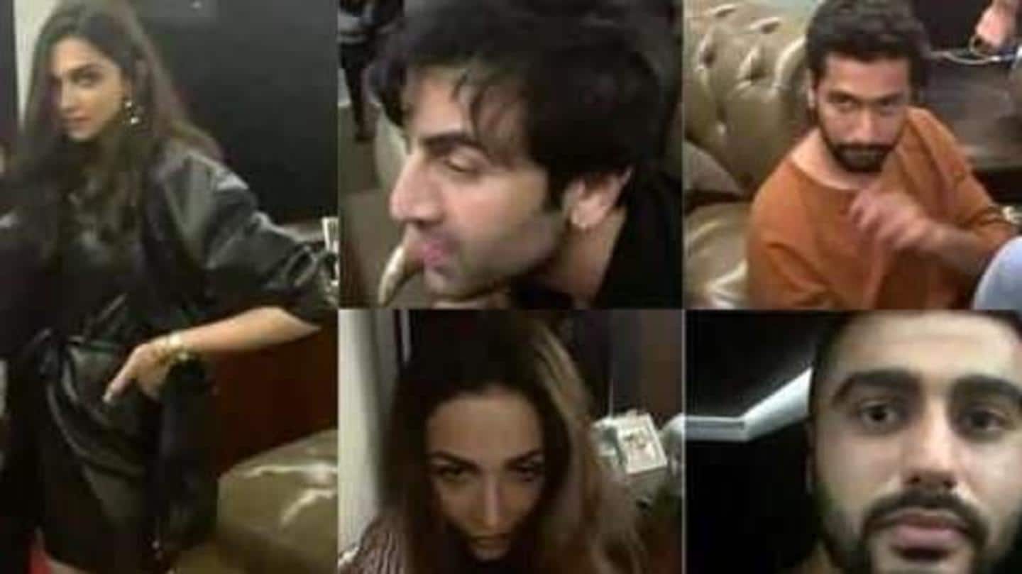 A video of Johar's house party was widely circulated A video of Johar's house party was widely circulated
