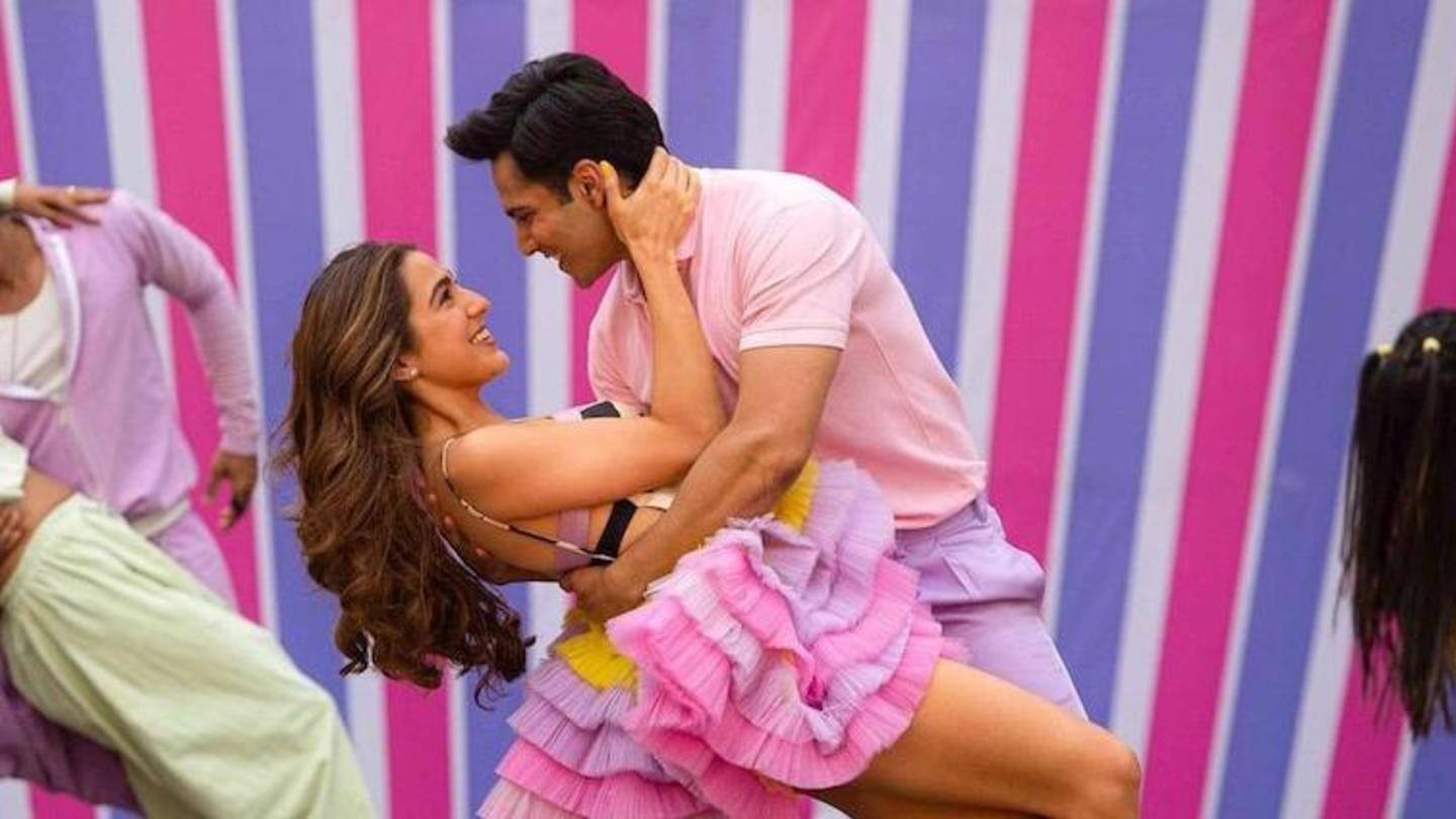 Varun Dhawan puts an exaggerated and overwhelming performance Varun Dhawan puts an exaggerated and overwhelming performance