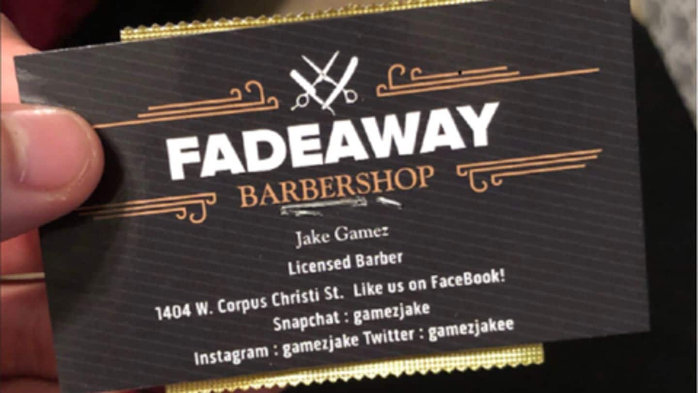 US barber attaches free condom with business card, but why?