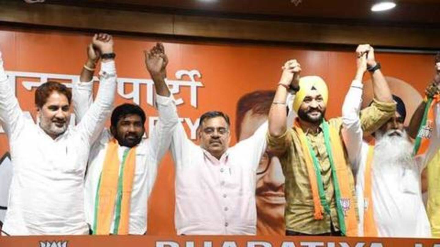 Sports stars Yogeshwar, Sandeep joined party in September 2019 Sports stars Yogeshwar, Sandeep joined party in September 2019