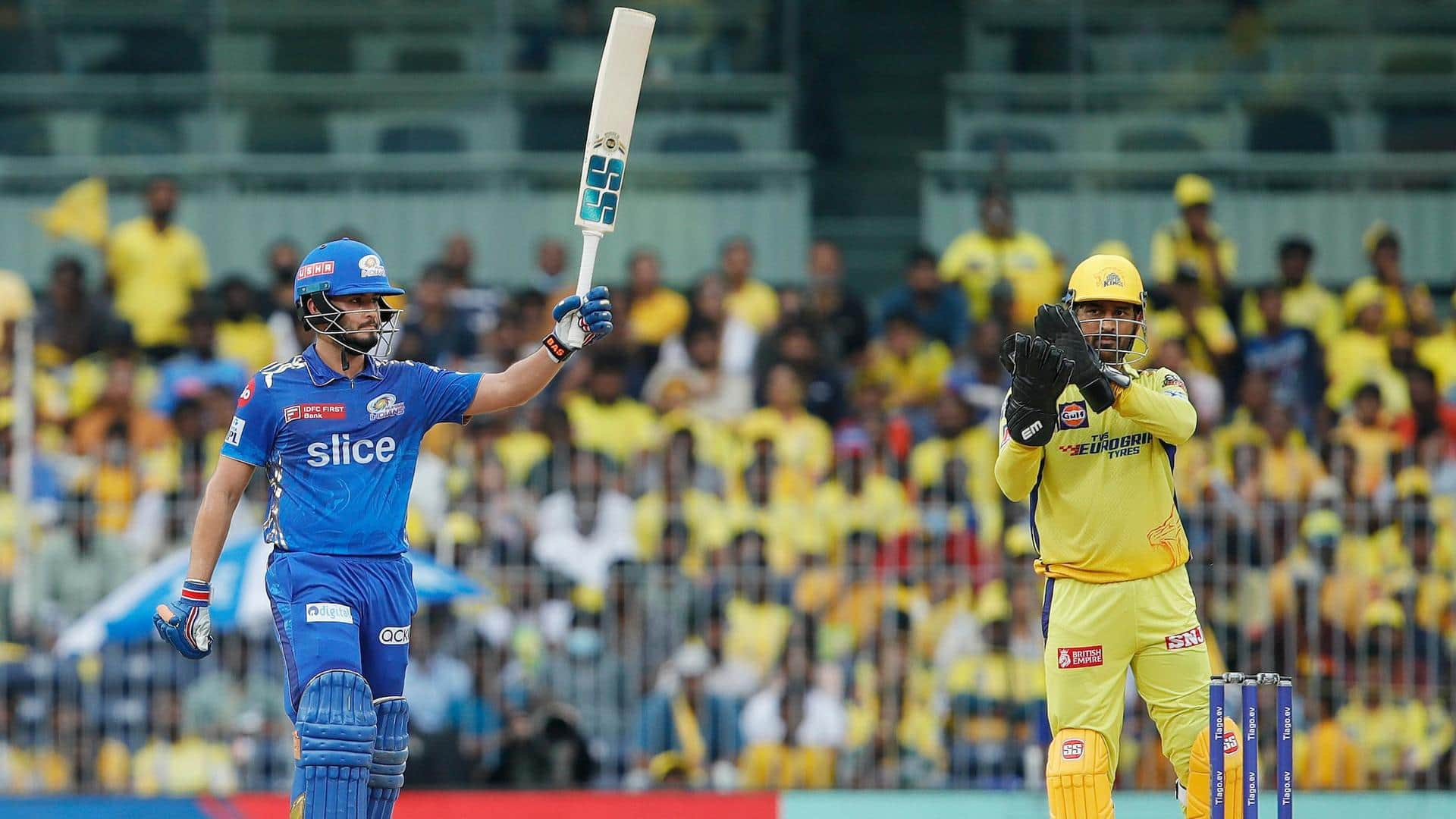 CSK vs MI: Nehal Wadhera smokes his maiden IPL half-century