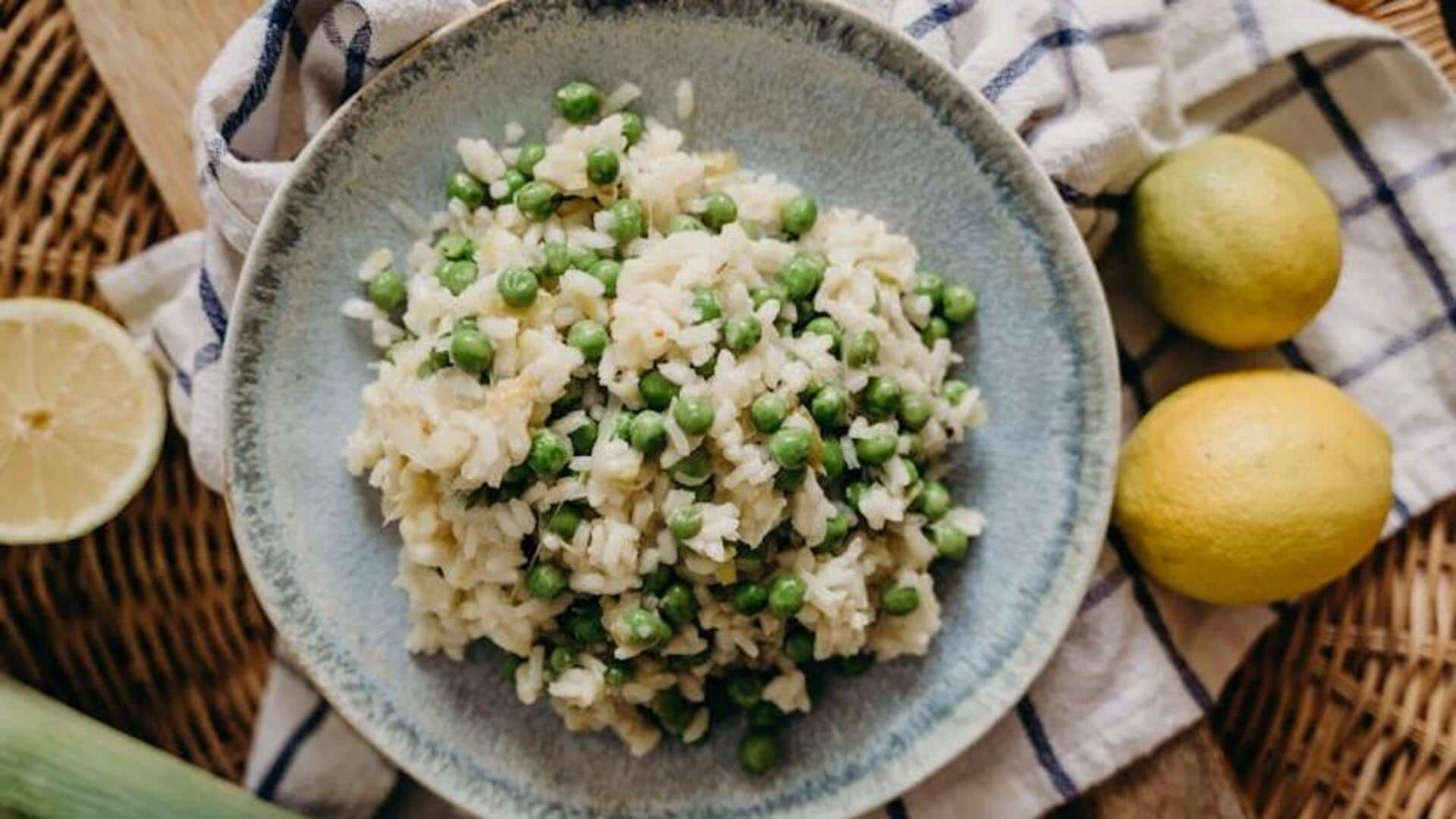 Cook Italian veggie risotto with saffron using this recipe