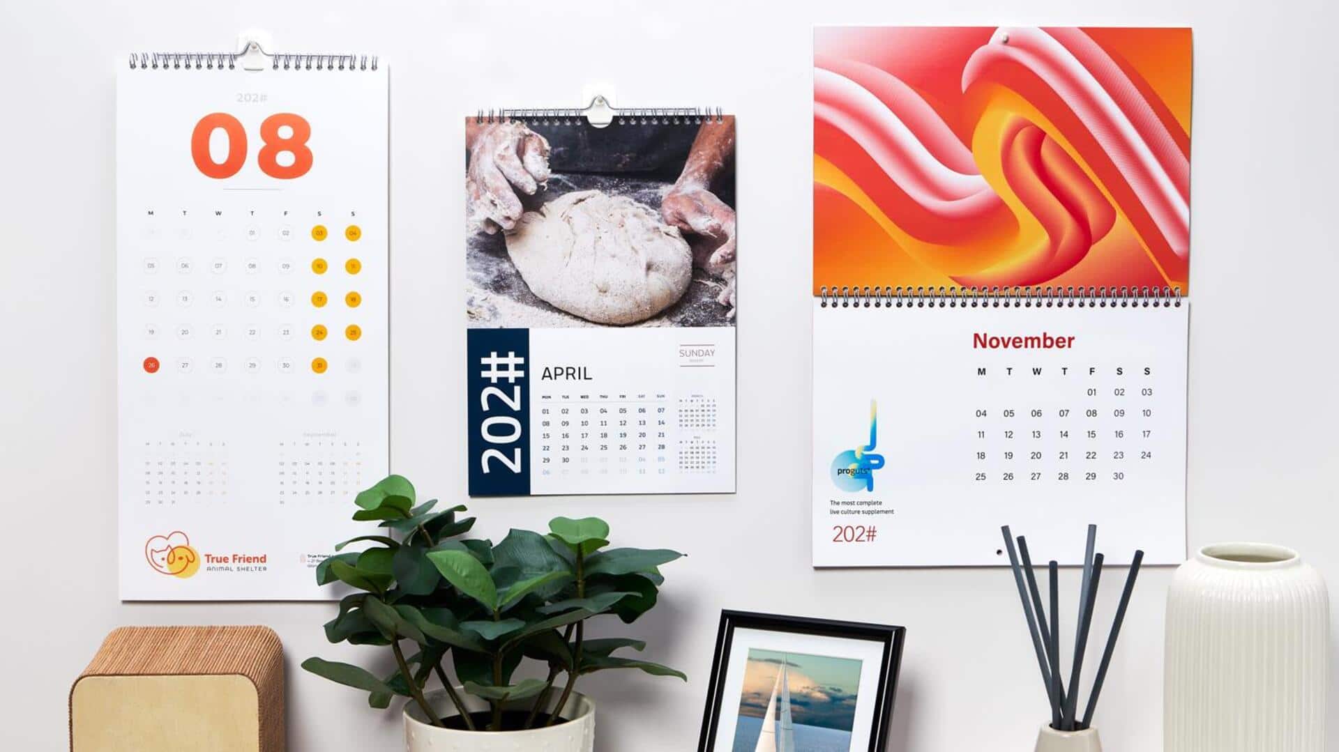Want to create wall calendar? Some ideas