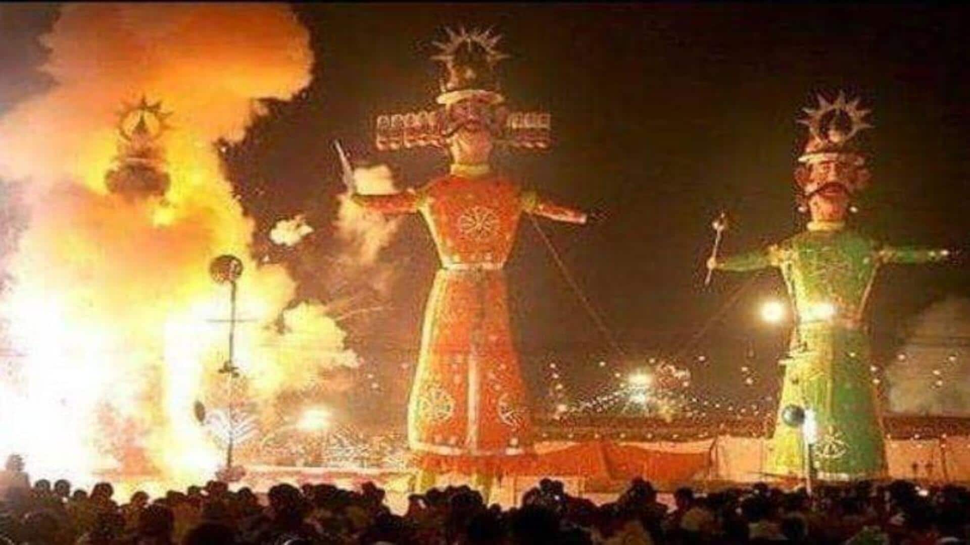 'Ravan' blinded after Ram's arrow accidentally hits him during Ramlila 