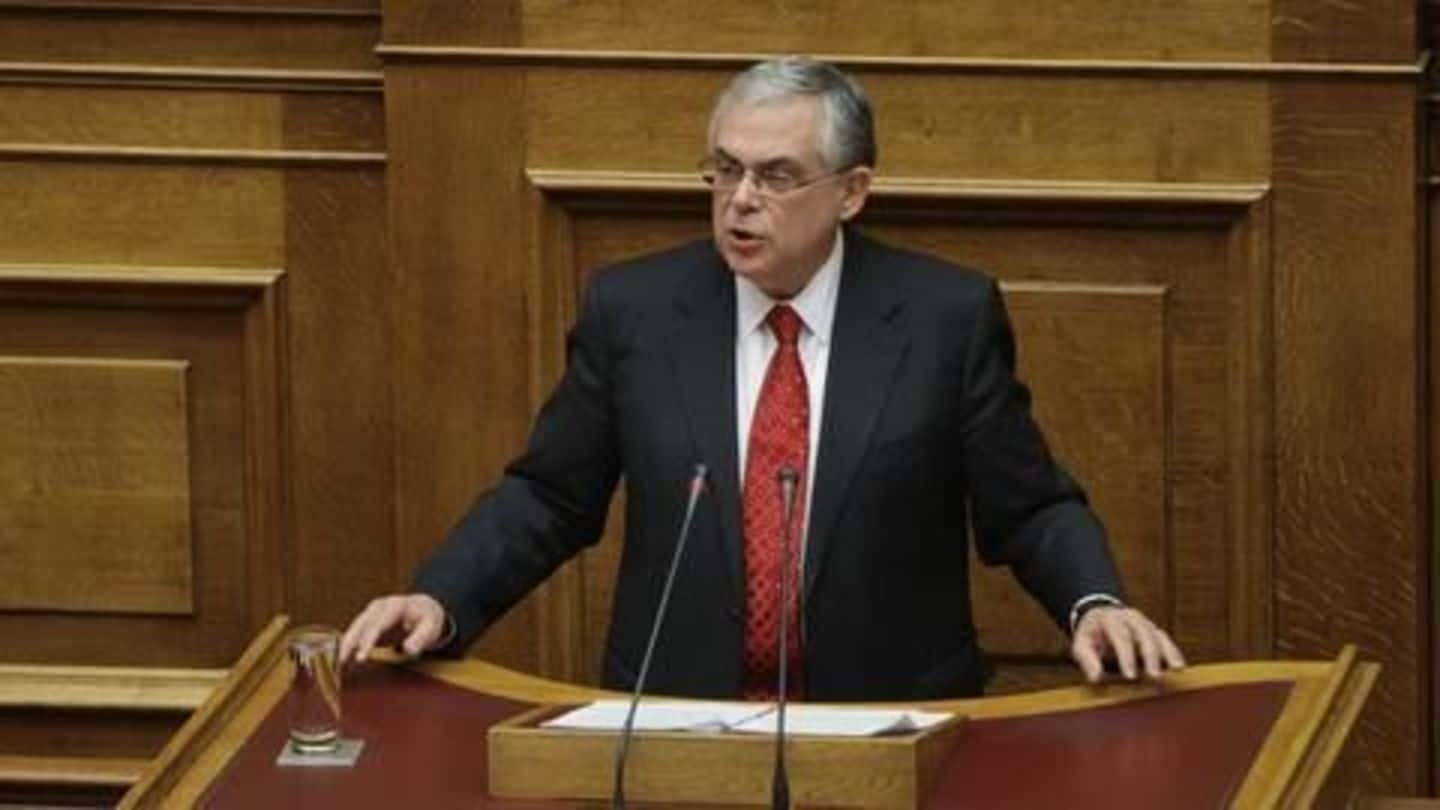 Former Greek PM Papademos injured in car explosion
