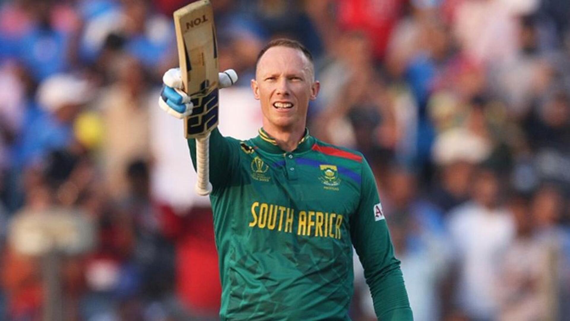 Van der Dussen slams his second ton of WC 2023  