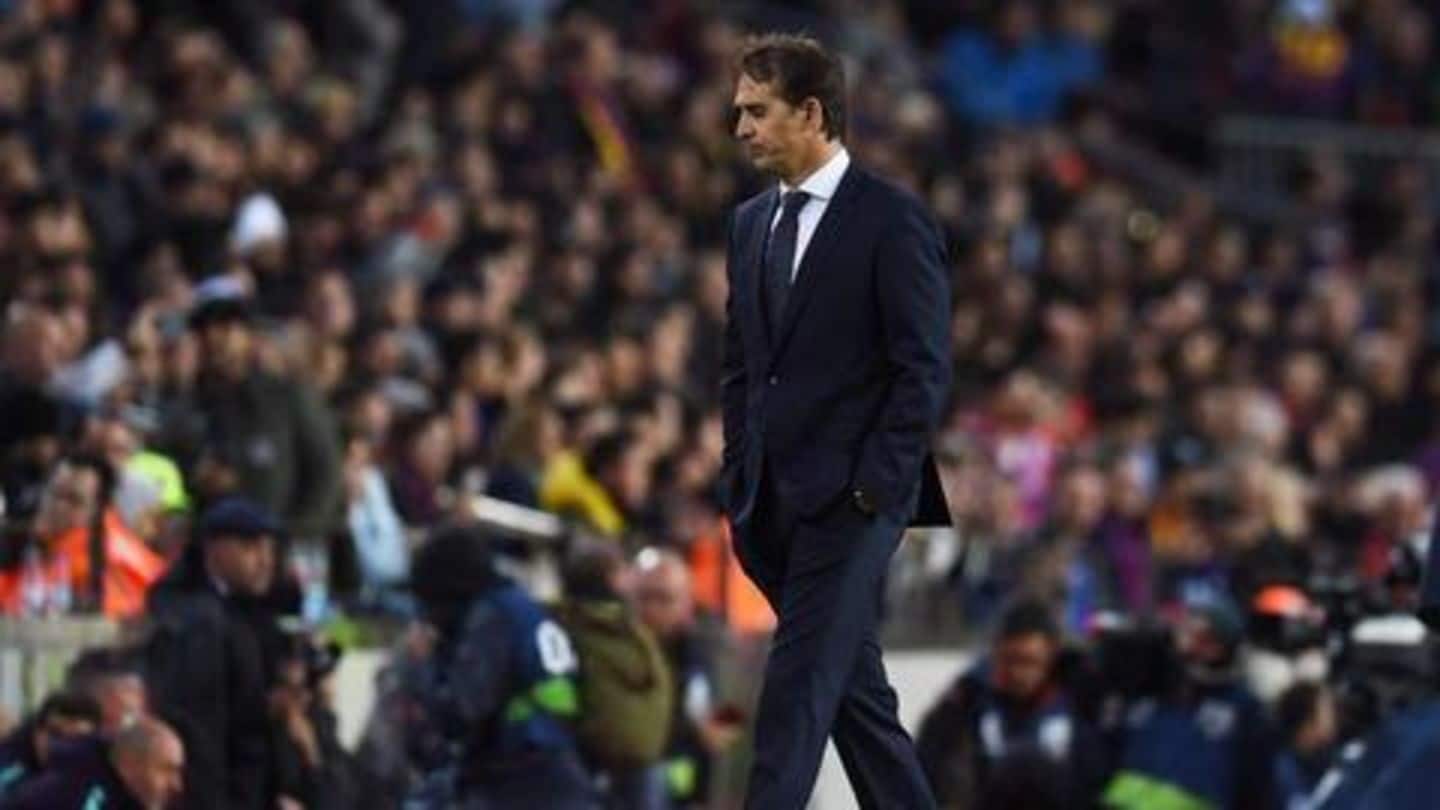 Real Madrid sack Lopetegui, appoint Solari but await Conte's arrival