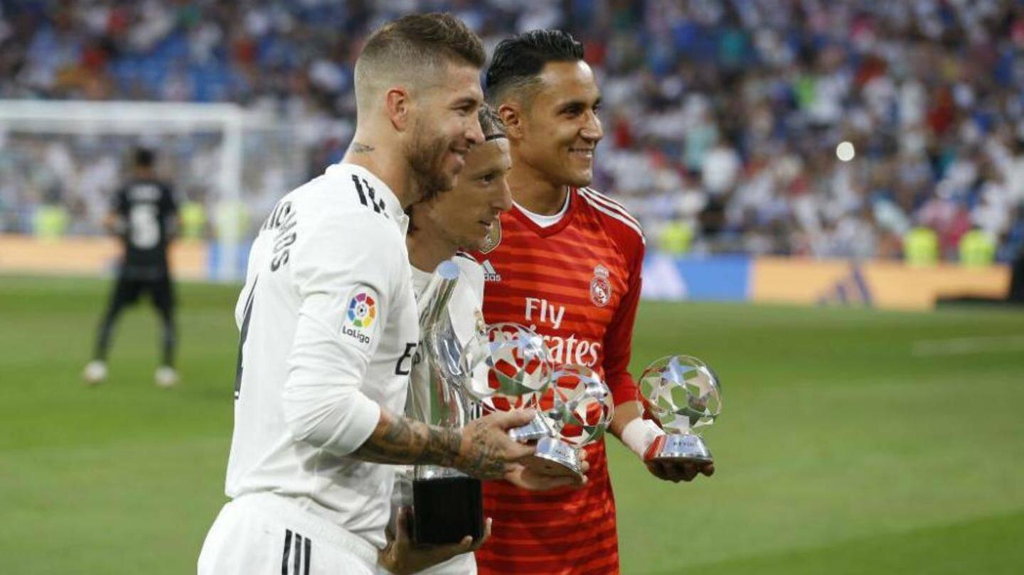 It was a clean sweep for Madrid at the ceremony It was a clean sweep for Madrid at the ceremony