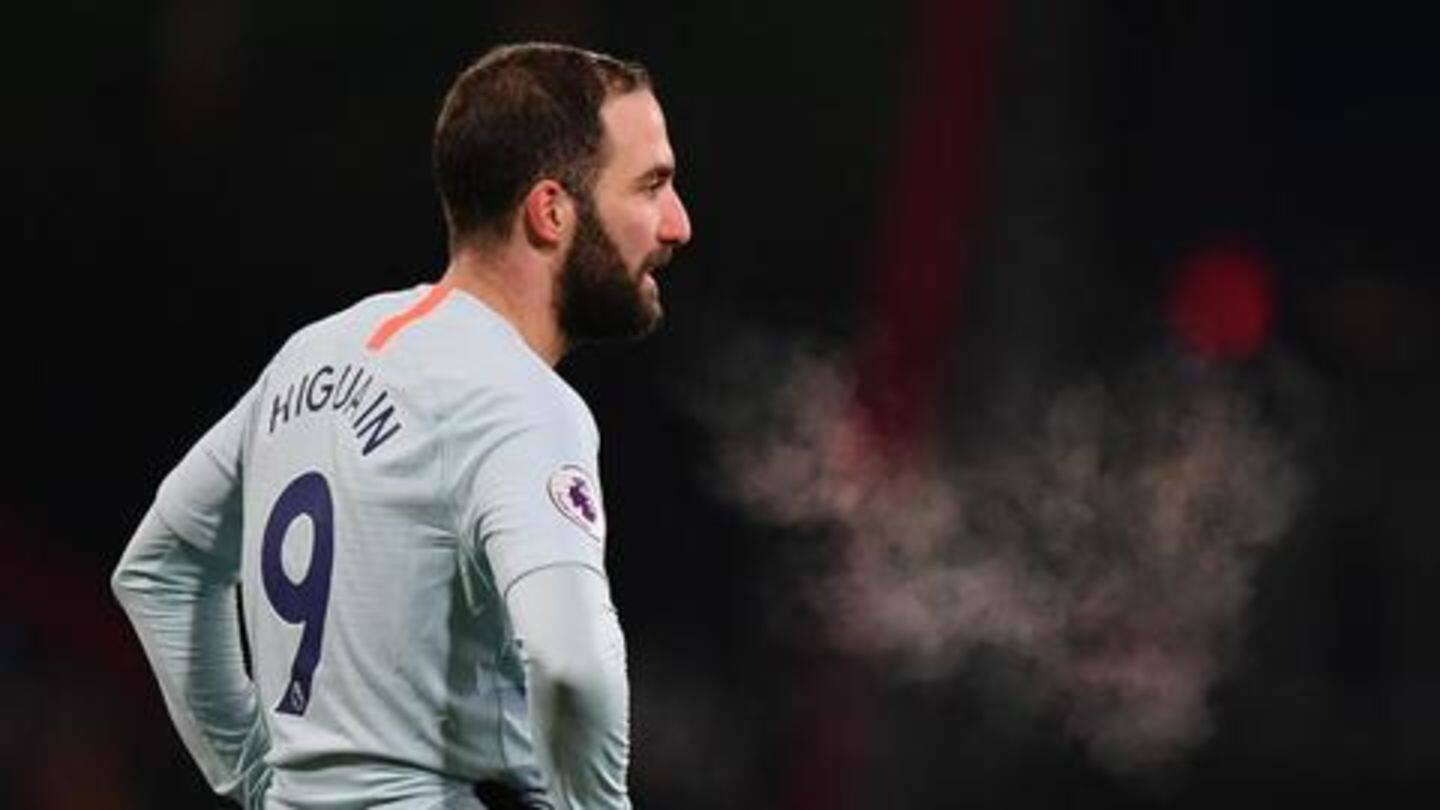 Higuain has joined Chelsea from AC Milan Higuain has joined Chelsea from AC Milan
