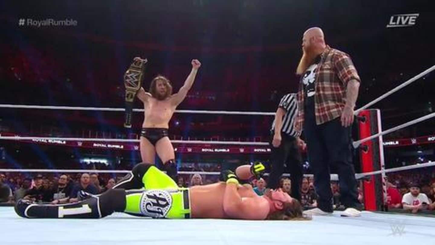 AJ Styles challenged Daniel Bryan for the WWE Championship AJ Styles challenged Daniel Bryan for the WWE Championship