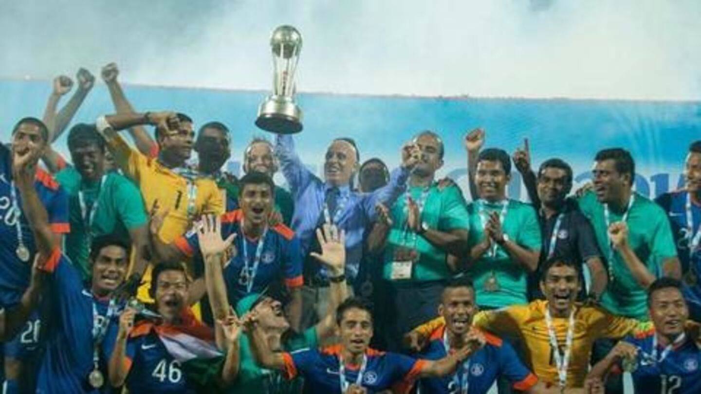 A record 7th victory in the 2015 SAFF Championship A record 7th victory in the 2015 SAFF Championship