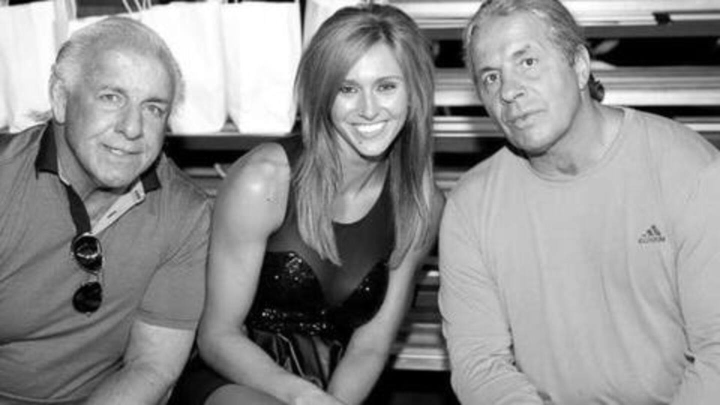 Ric Flair and Bret Hart took shots at each other Ric Flair and Bret Hart took shots at each other