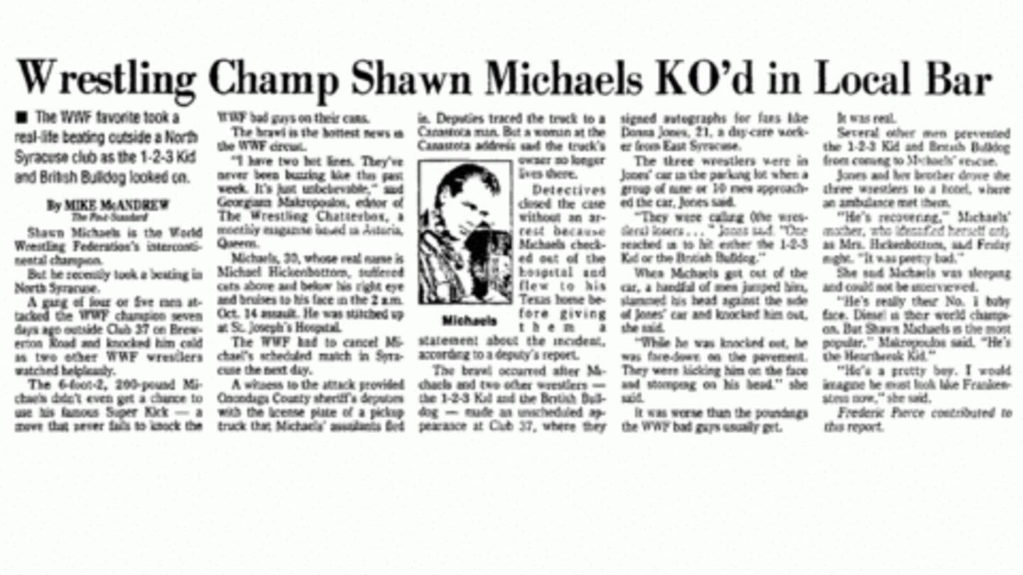 Michaels was once beaten up by US Marines Michaels was once beaten up by US Marines