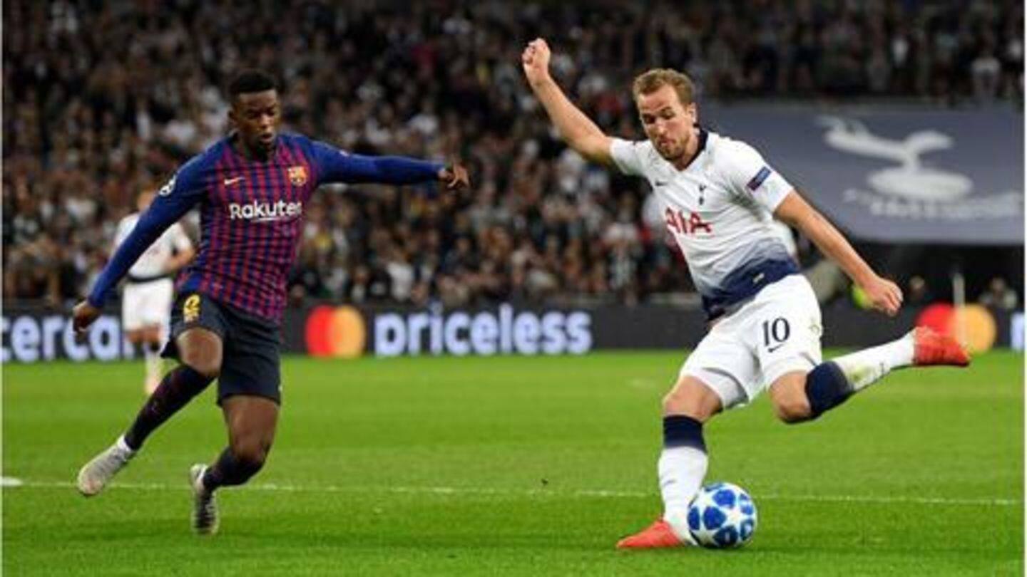 Tottenham held Barcelona to a 1-1 draw Tottenham held Barcelona to a 1-1 draw