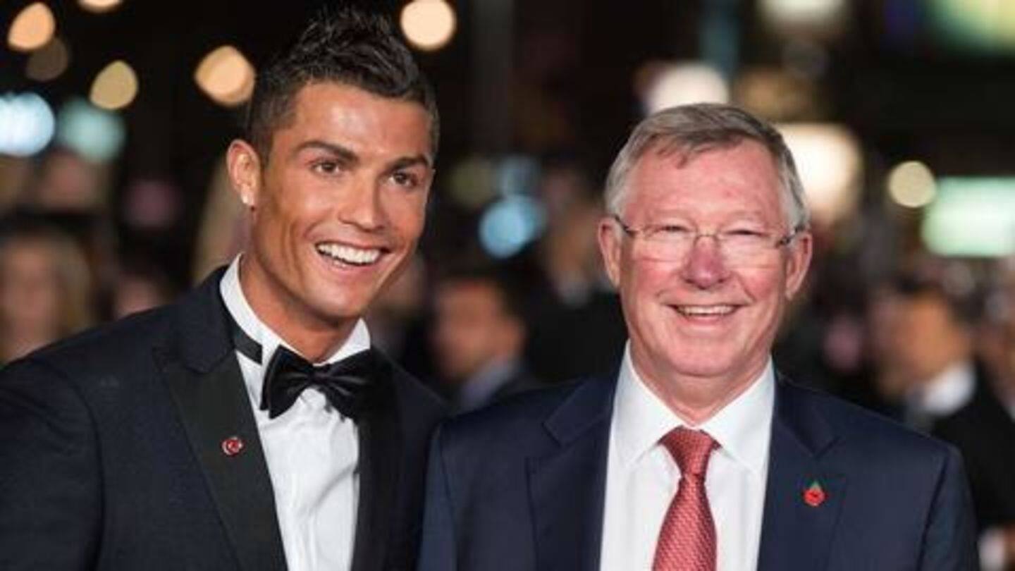Ronaldo visits Sir Alex Ferguson after Juventus beat Manchester United