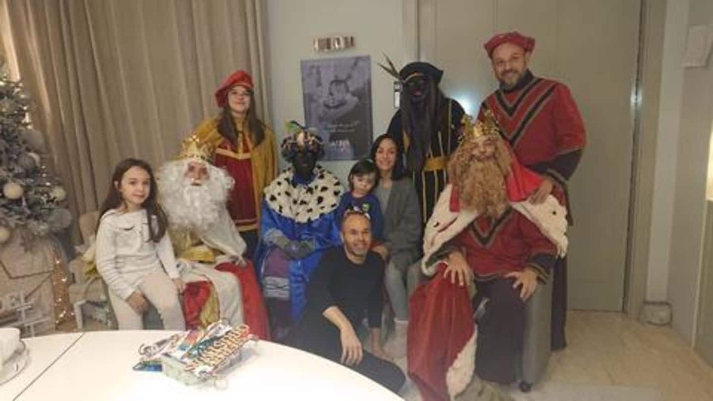 Posing with people in blackface lands Andres Iniesta in trouble