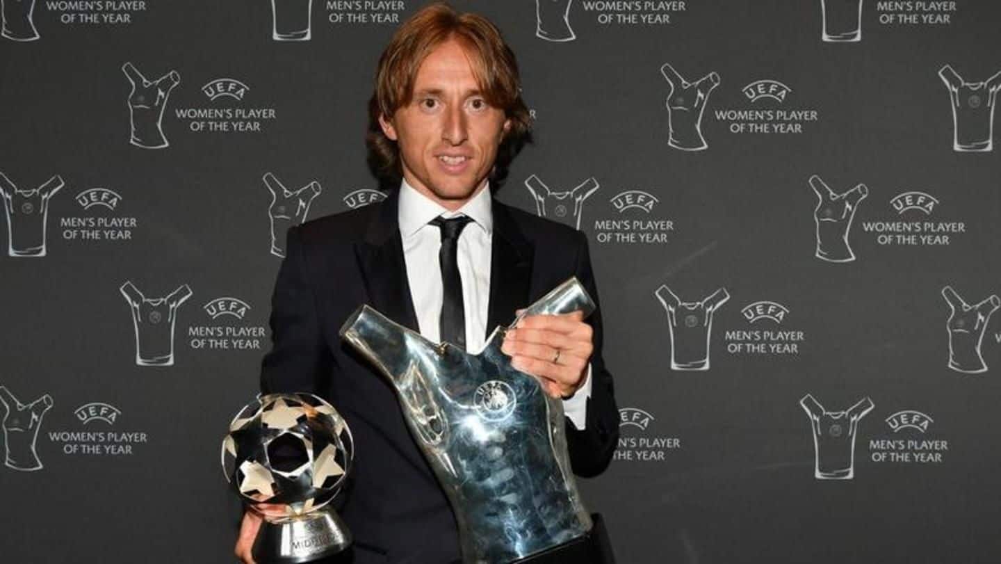 Luka Modric wins UEFA Men's Player of the Year award