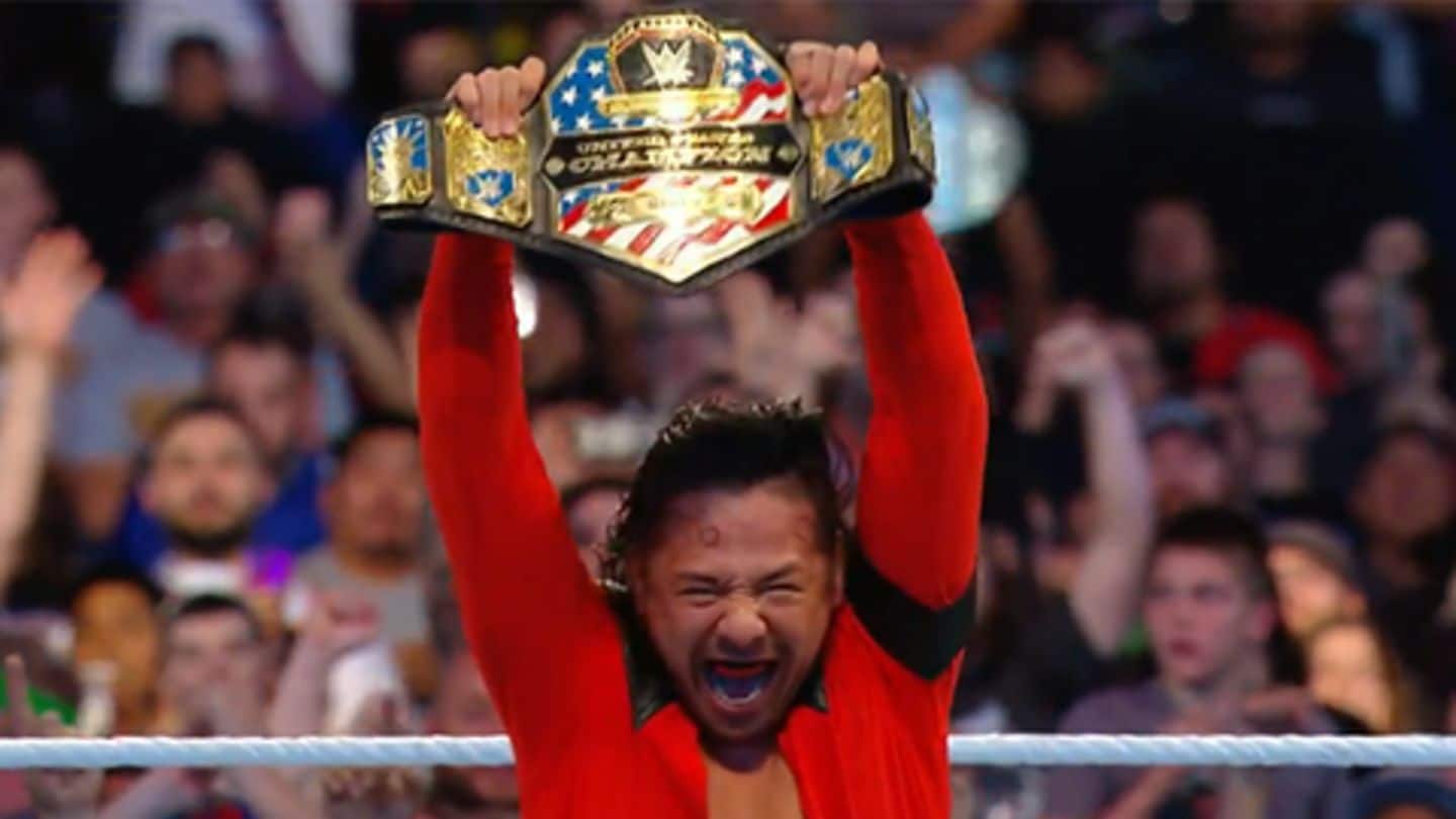 Shinsuke Nakamura battled Rusev for the United States Championship Shinsuke Nakamura battled Rusev for the United States Championship