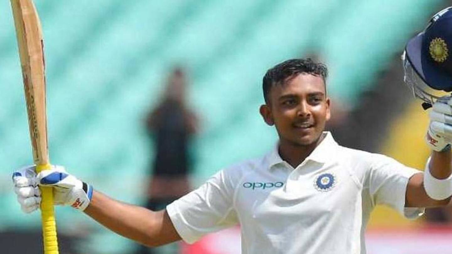 Youngster Prithvi Shaw might get an ODI call-up soon