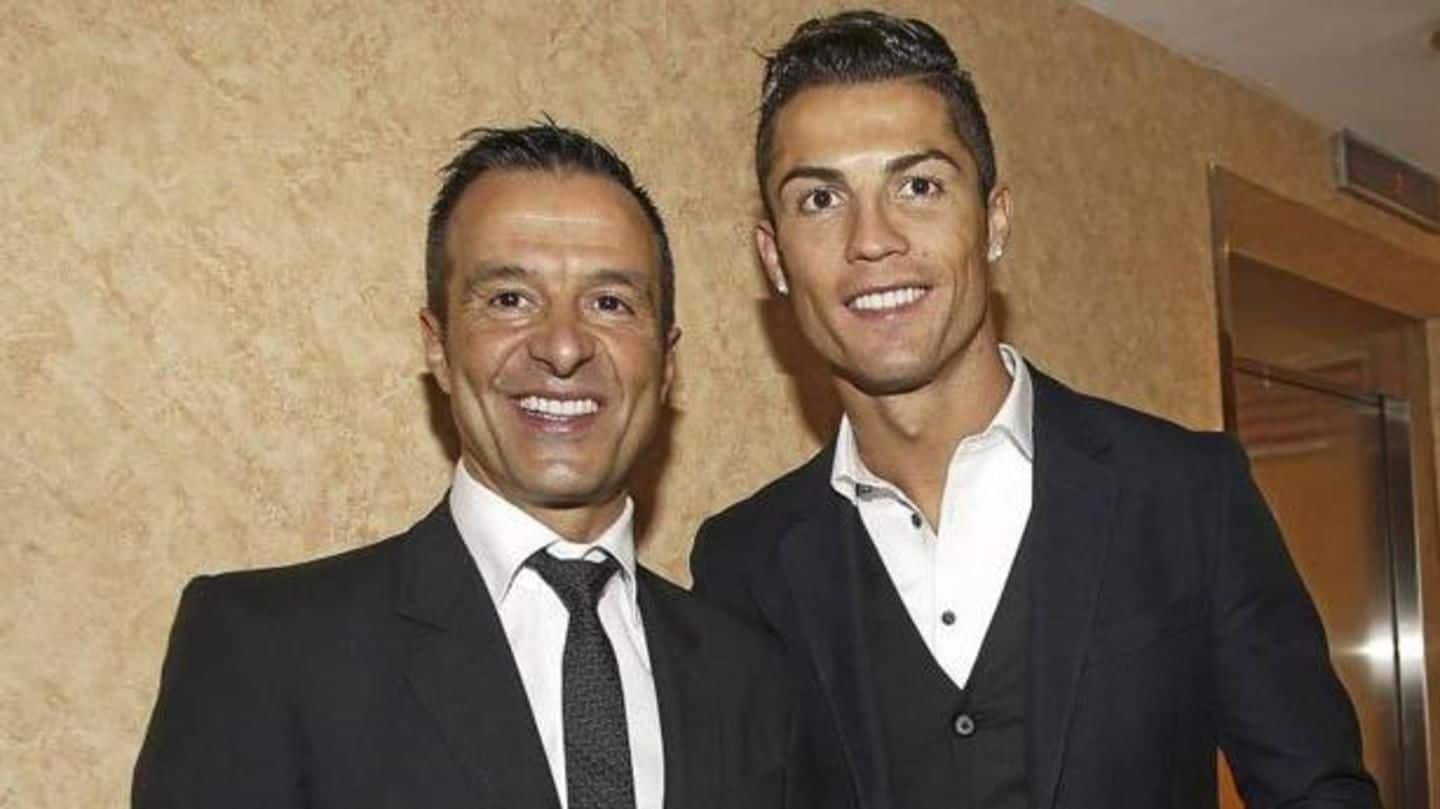 Ronaldo's agent Jorge Mendes had also expressed his wrath Ronaldo's agent Jorge Mendes had also expressed his wrath