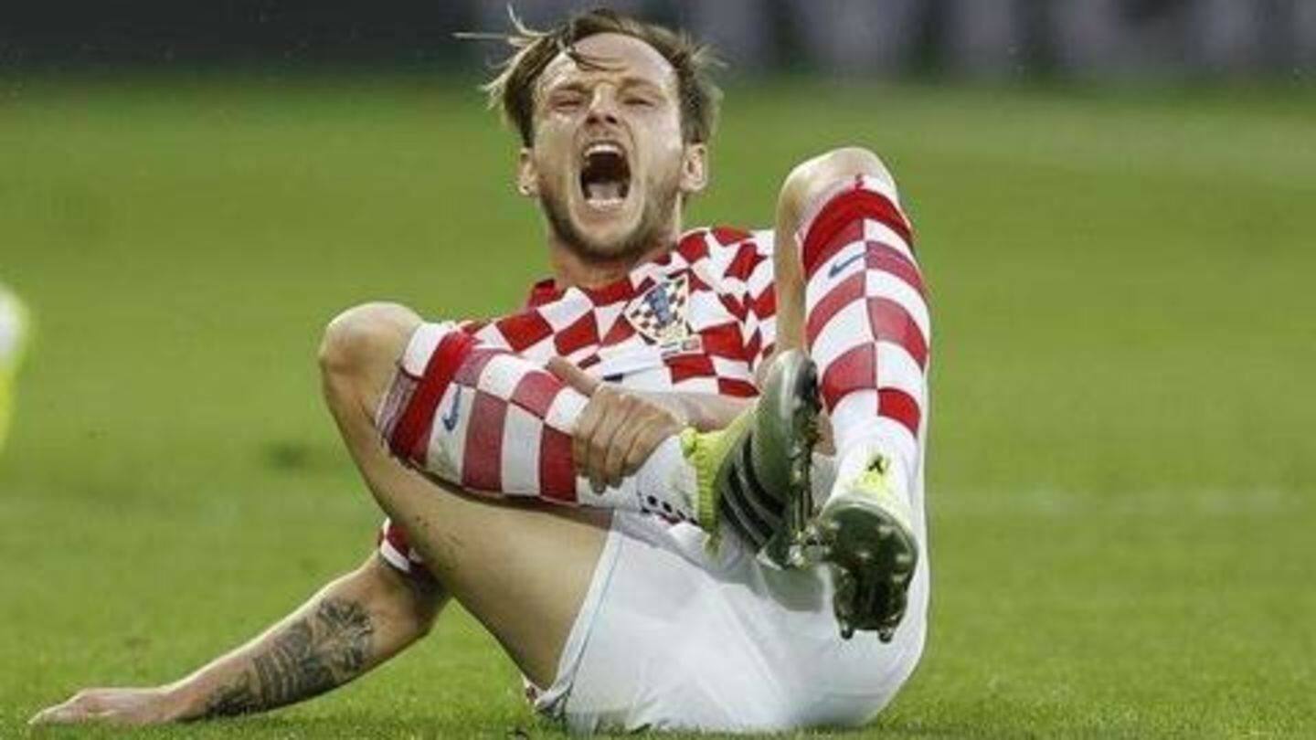Barcelona confirm Rakitic suffered hamstring injury during Croatia vs Spain