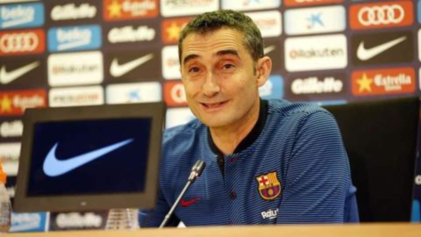 Want to miss Messi while we are winning: Valverde Want to miss Messi while we are winning: Valverde