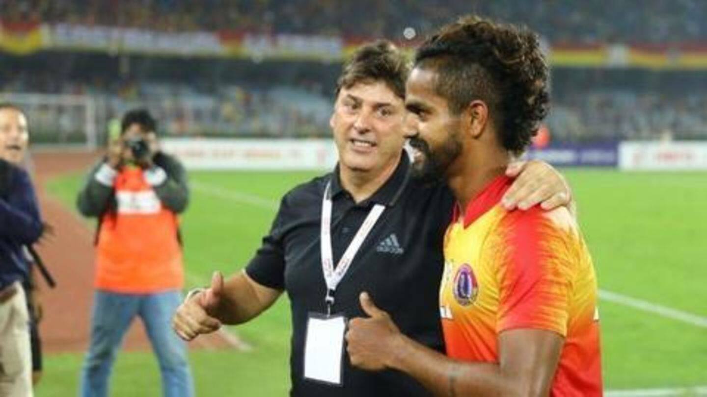 East Bengal's Jobby Justin played his part East Bengal's Jobby Justin played his part