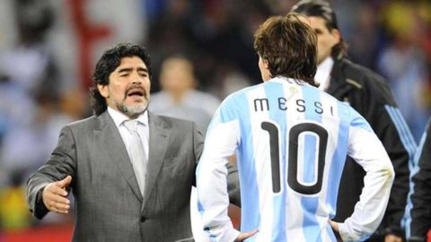 Maradona retracts comments about Messi, hails him as 'best footballer'