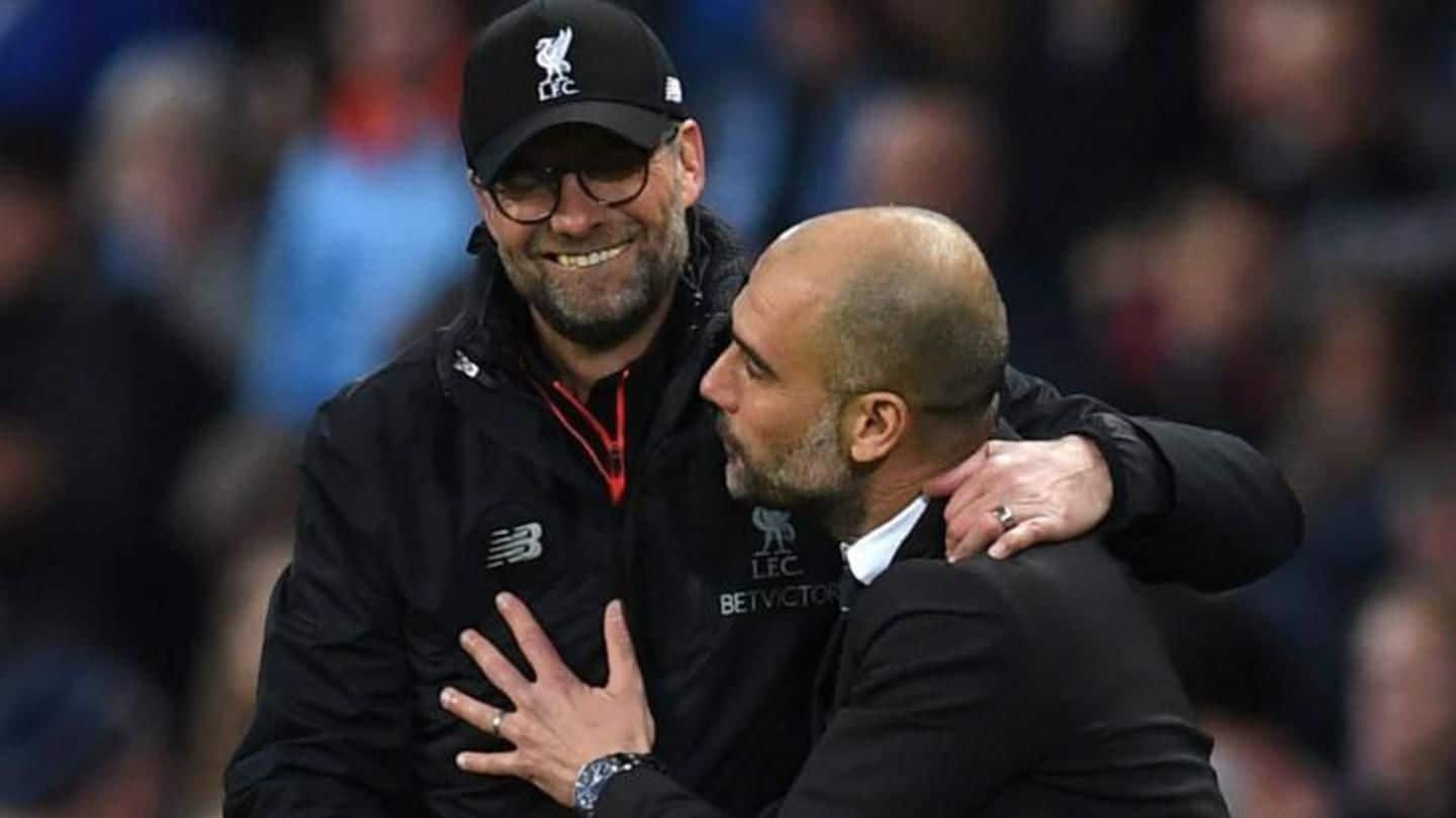 Before tonight's clash, Klopp says Guardiola is the best manager