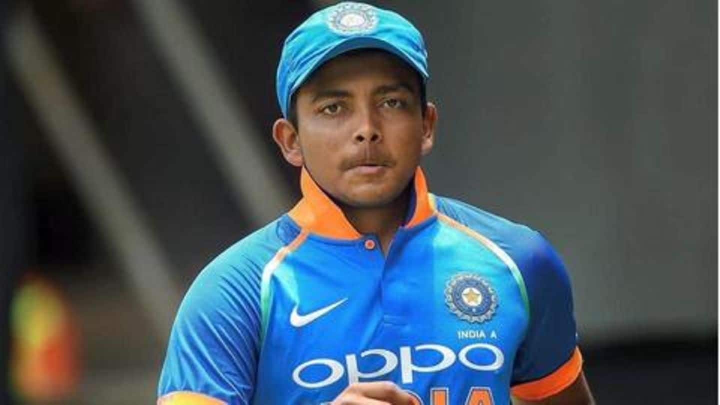 Prithvi Shaw gives injury update, expects to feature in IPL