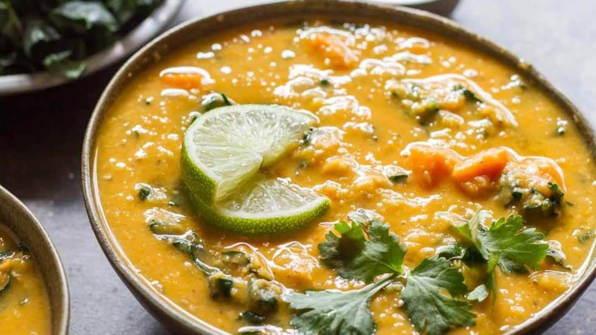 Make this delicious Thai green curry lentil soup at home