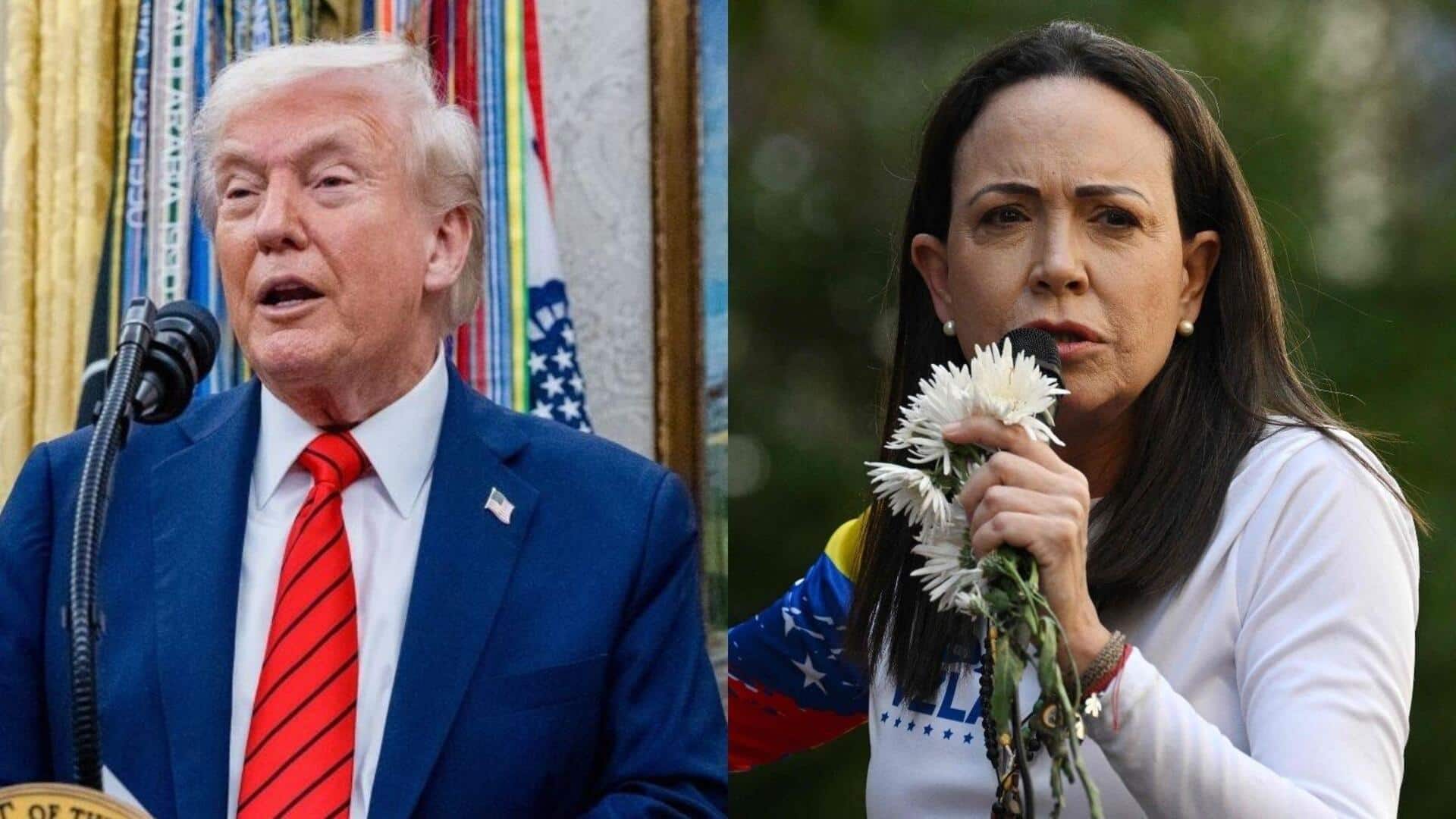 'Machado called me, accepted Nobel prize in my honor': Trump 'Machado called me, accepted Nobel prize in my honor': Trump